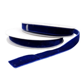 Velourbånd 10 mm mørkeblå